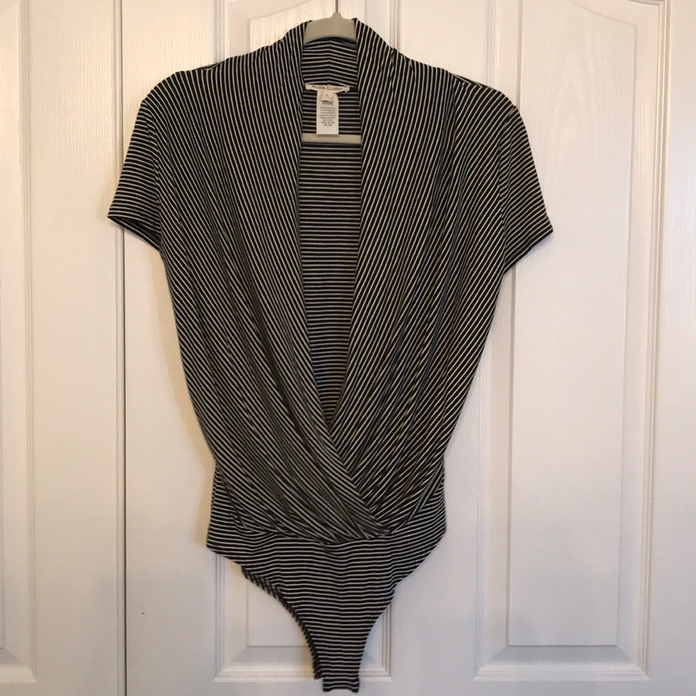 Striped  bodysuit